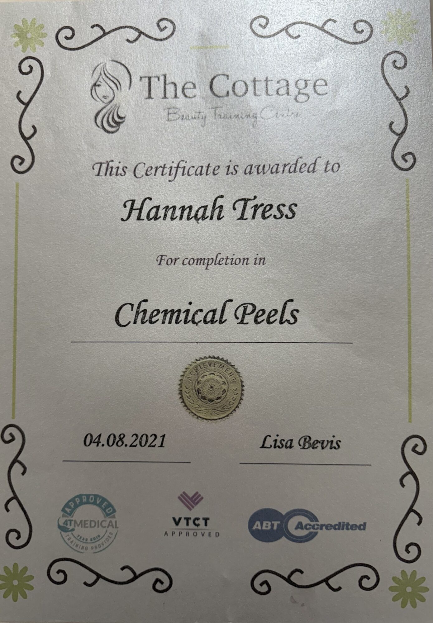 Chemical Peel Certification